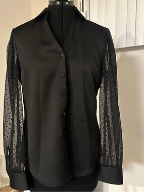 Black long sleeve blouse from Express NEW